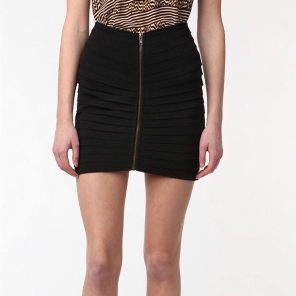Urban Outfitters Stretchy Mini Skirt with Front Zipper.
